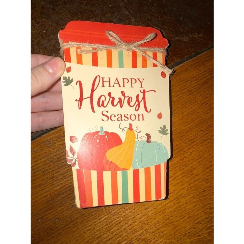 Happy harvest season decor